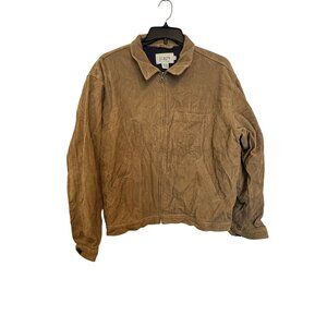 J.Crew Mens Tan Corduroy Jacket XL Full Zip